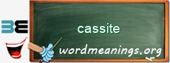 WordMeaning blackboard for cassite